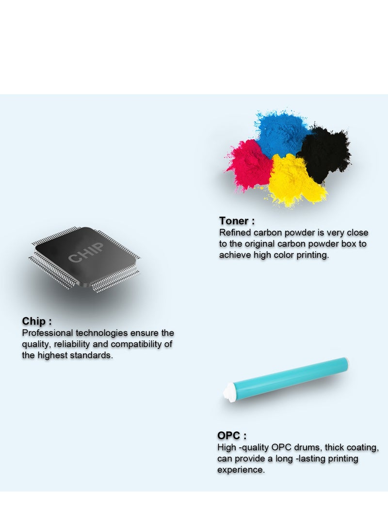 ASTA 479fdw W2031A 415A With Chip Toner Cartridge Compatible For HP Color LaserJet Pro M454dn M454dw MFP M479fdw M479dw M479fnw M479 M479fdn Printer Replacement Office Consumable W 2031 415 A - Image 4